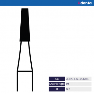 Fraise Conique Acier Inoxydable Contre-Angle - Odenta - 018